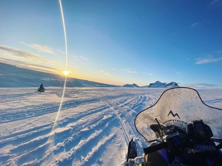 From Gullfoss: Langjökull Ice Cave and Snowmobile Tour - Getting geared up: snowsuits, helmets, and a calm safety briefing