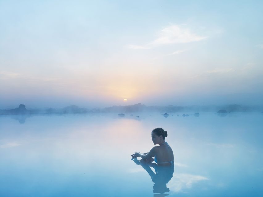 From Reykjavik: Blue Lagoon Admission with Transfers - In-water bar and food reality: drink included, meals are extra