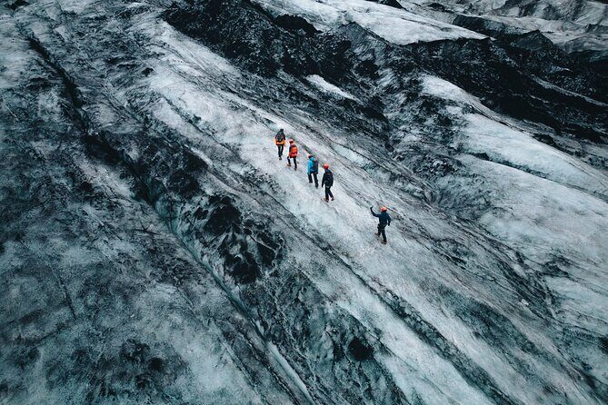 Glacier Adventure at Sólheimajökull Private Tour - Entering the glacier: moving in a single line and staying together