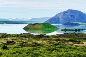 Lake Myvatn, Hot-Springs & Godafoss Waterfall Tour from Akureyri - Lake Mývatn and Skútustaðir: pseudo craters that look otherworldly