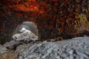 Raufarhólshellir Lava Tunnel: Underground Expedition - Following the Route on a Footbridge: Terrain, Stairs, and Pace
