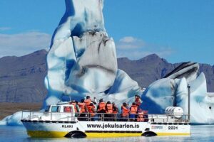 Reykjavik: Glacier Lagoon Boat Ride & South Coast Full Day Tour - Stjórnarfoss: A Symmetrical Warm-Up Waterfall Stop