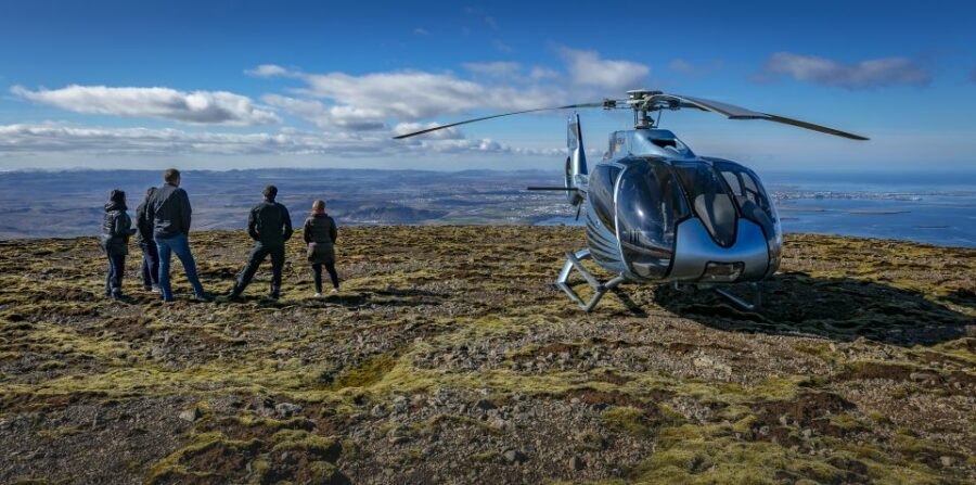 Reykjavik: Panoramic Helicopter Flight with Summit Landing - Reykjavik from above: Harpa, Hallgríms, and the president’s neighborhood