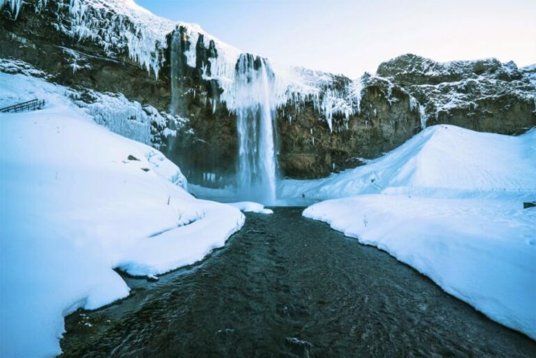 Reykjavík: South Coast Waterfalls, Black Sand & Glacier Tour - Seljalandsfoss: the waterfall you can walk behind