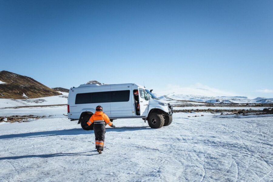Snowmobiling on Eyjafjallajökull - Going Up in a Super Jeep (Why That Matters)