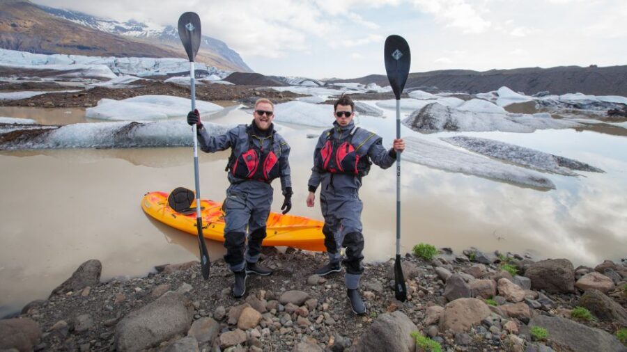 Sólheimajökull: Guided Kayaking Tour on the Glacier Lagoon - What Happens After You Meet at Sólheimajökull Base Camp